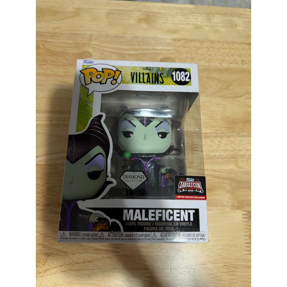 Funko Pop Disney Villains Maleficent 1082 Diamond Collection Target Con Exc
